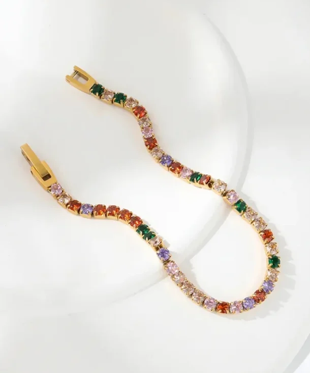Renkli Taşlı Suyolu Bileklik